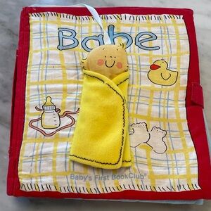 Babys first book club BABE soft sensory activity book vintage 1999 Mandy Stanley